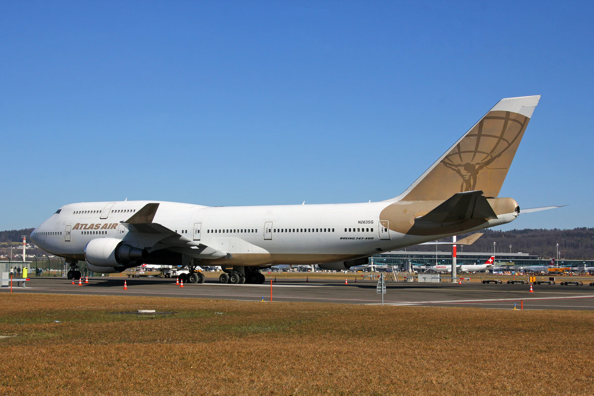 Atlas Air, N263SG, Boeing 747-481, msn: 29263/1204, 24.Februar 2019, ZRH Zürich, Switzerland.