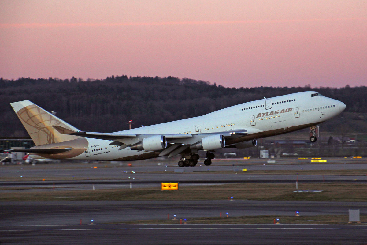 Atlas Air, N263SG, Boeing 747-481, msn: 29263/1204, 27.Februar 2019, ZRH Zürich, Switzerland.