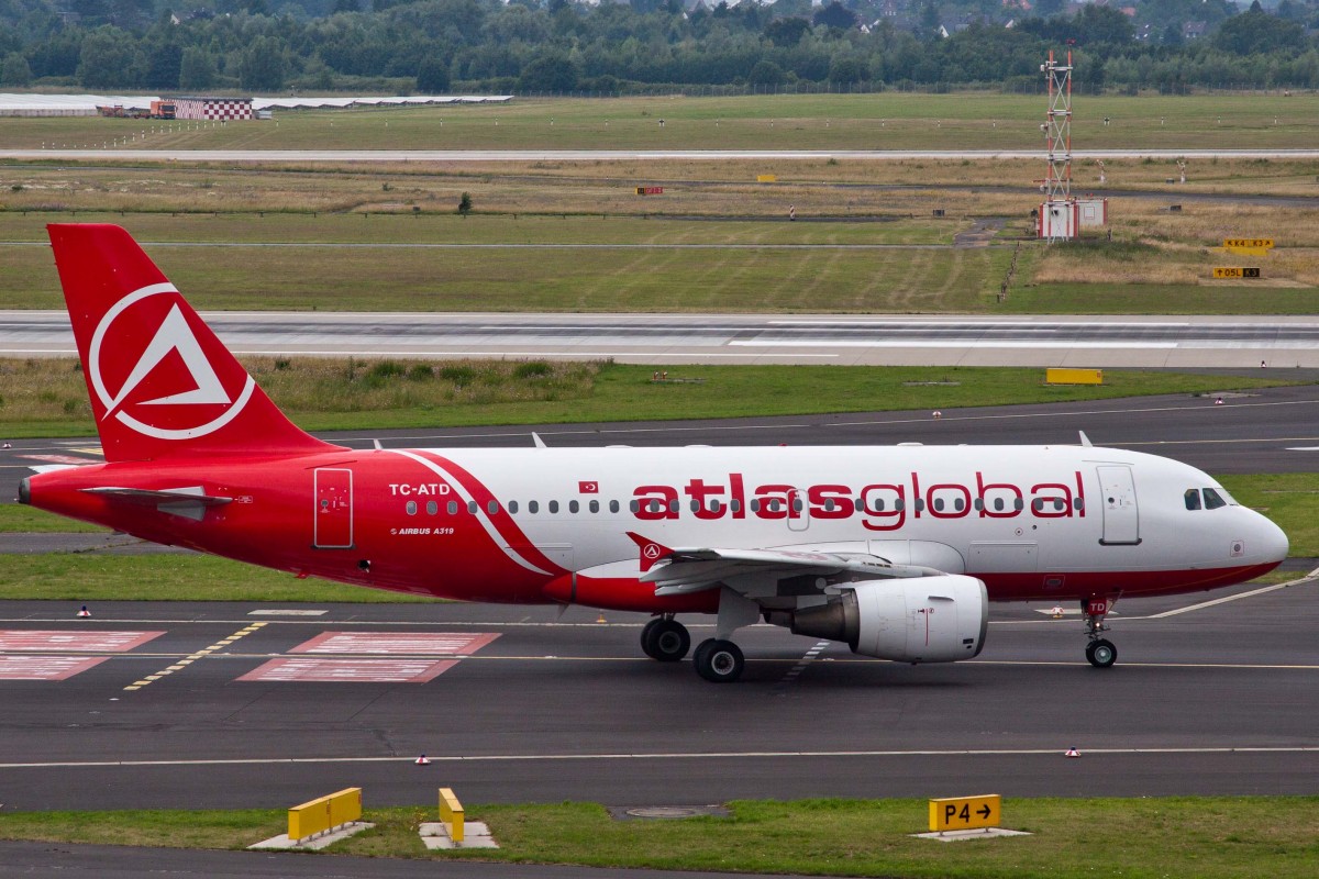 Atlasjet (KK-KKK), TC-ATD, Airbus, A 319-112, 27.06.2015, DUS-EDDL, Düsseldorf, Germany