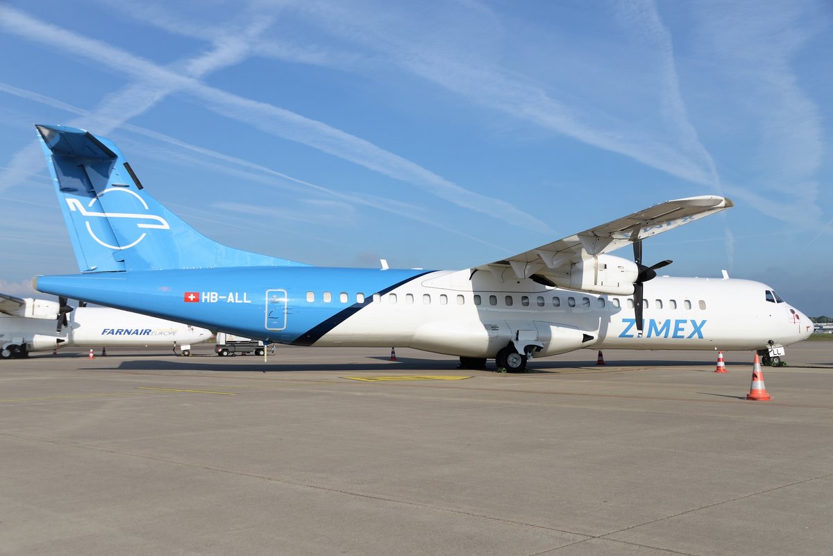 ATR 72-202 - C4 IMX Zimex Aviation Ltd - 411 - HB-ALL - 25.05.2017 - CGN