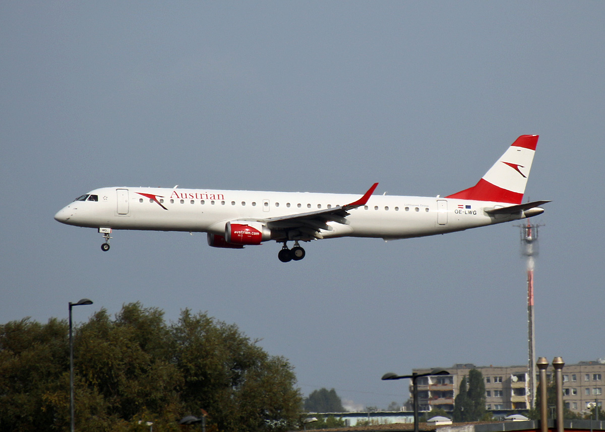 Austrain Airlines, ERJ-195-200LR, OE-LWG, BER, 30.09.2023