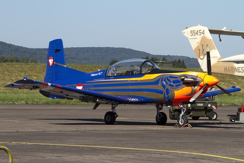 Austria - Air Force, 3H-FC, Pilatus, PC-7, 28.06.2015, LFSX, Luxeuil, France



