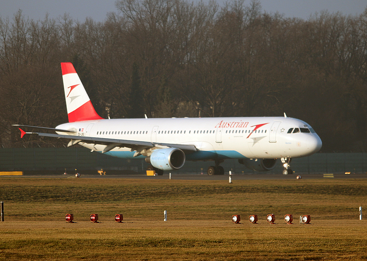 Austrian Airlines A 321-211 OE-LBE kurz vor dem Start in Berlin-Tegel am 08.03.2014