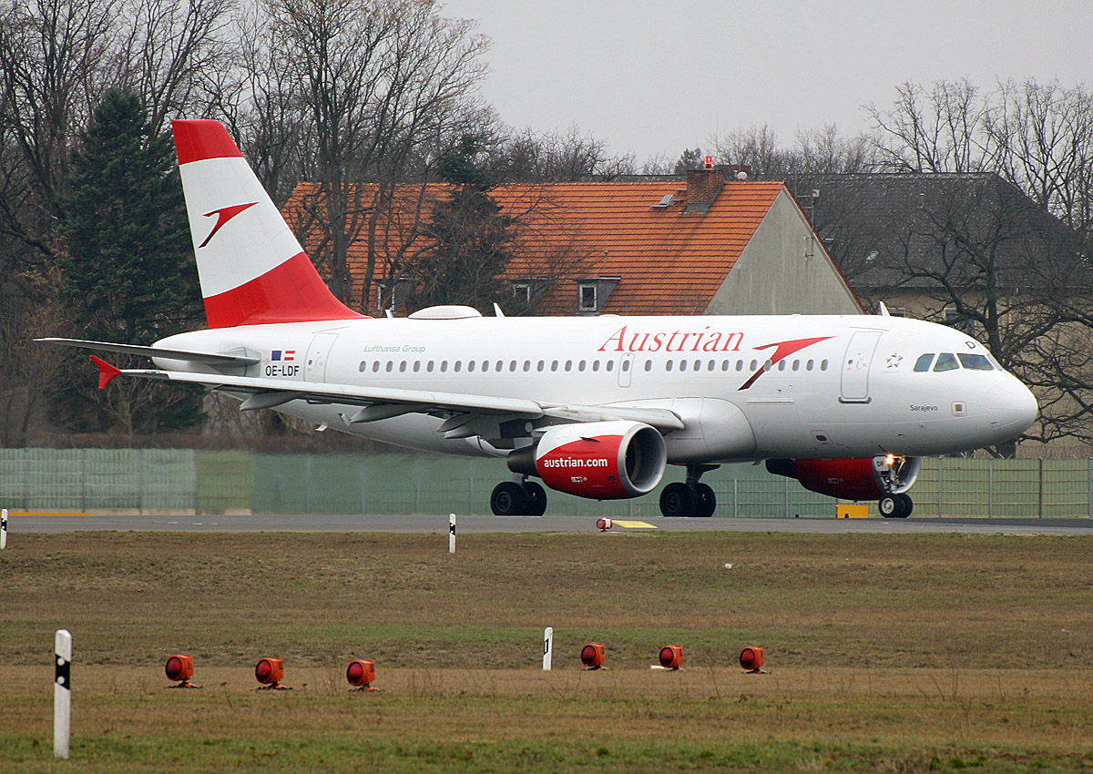 Austrian Airlines, Airbus A 319-112, OE-LDF, TXL, 02.03.2019