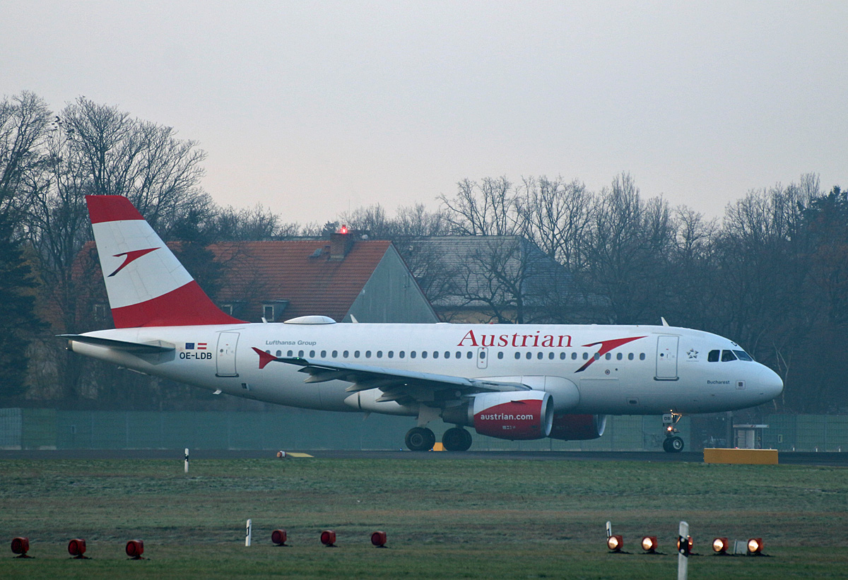 Austrian Airlines, Airbus A 319-112, OE-LDB, TXL, 30.11.2019