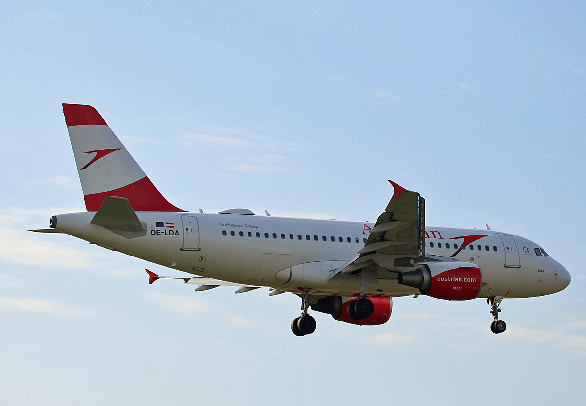 Austrian Airlines, Airbus A 319-112, OE-LDA, TXL, 05.03.2020