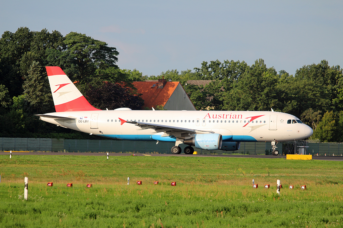Austrian Airlines, Airbus A 320-214, OE-LBV, TXL, 05.08.2017