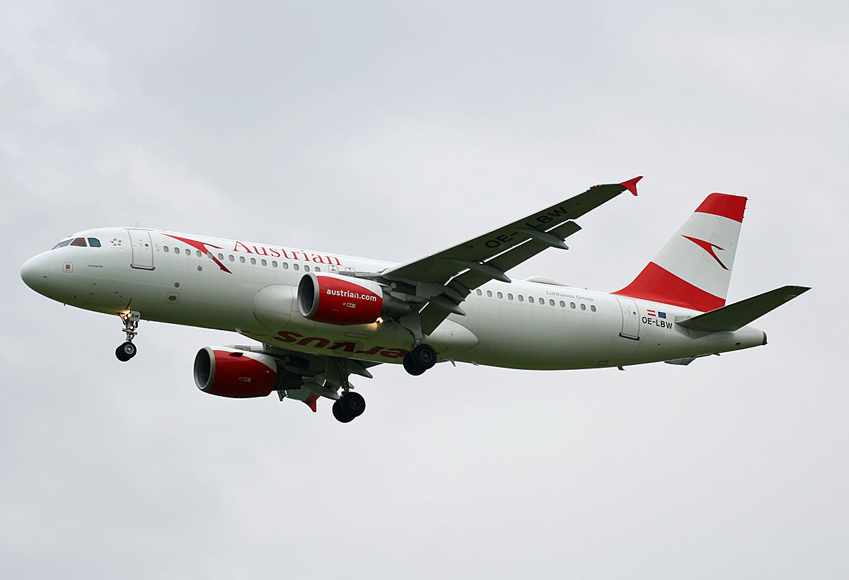 Austrian Airlines, Airbus A 320-214, OE-LBW, BER, 22.05.2021