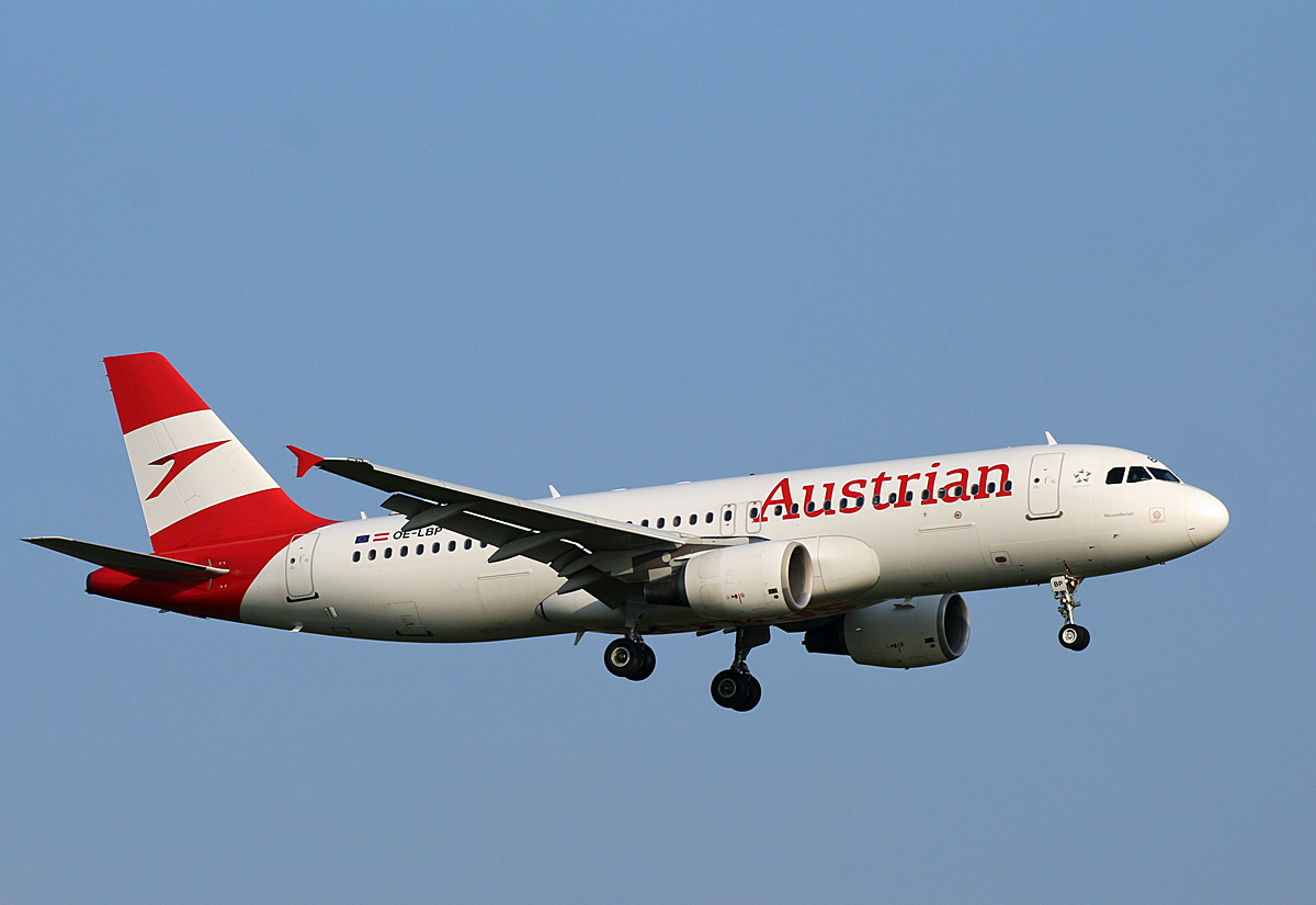 Austrian Airlines, Airbus A 320-214, OE-LBP, BER, 05.09.2021