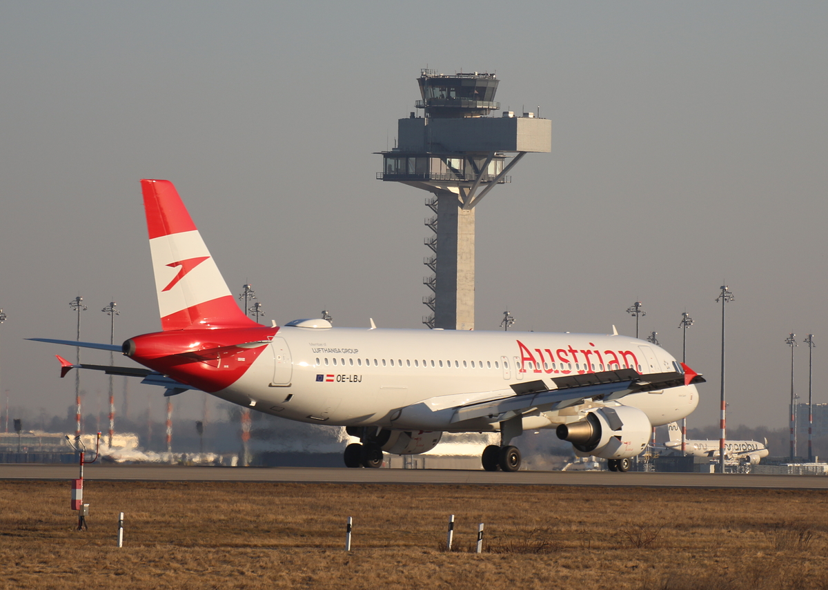 Austrian Airlines, Airbus A 320-214, OE-LBJ, BER, 06.03.2026