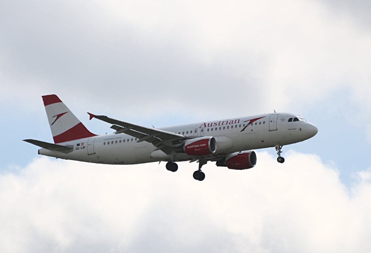 Austrian Airlines, Airbus A 320-214, OE-LBI, BER, 08.06.2026
