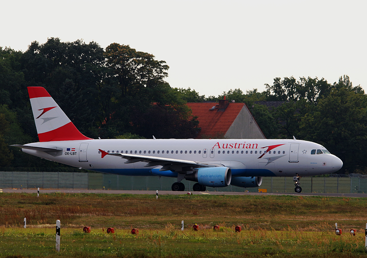 Austrian Airlines, Airbus A 320-214, OE-LBT, TXL, 23.09.2016