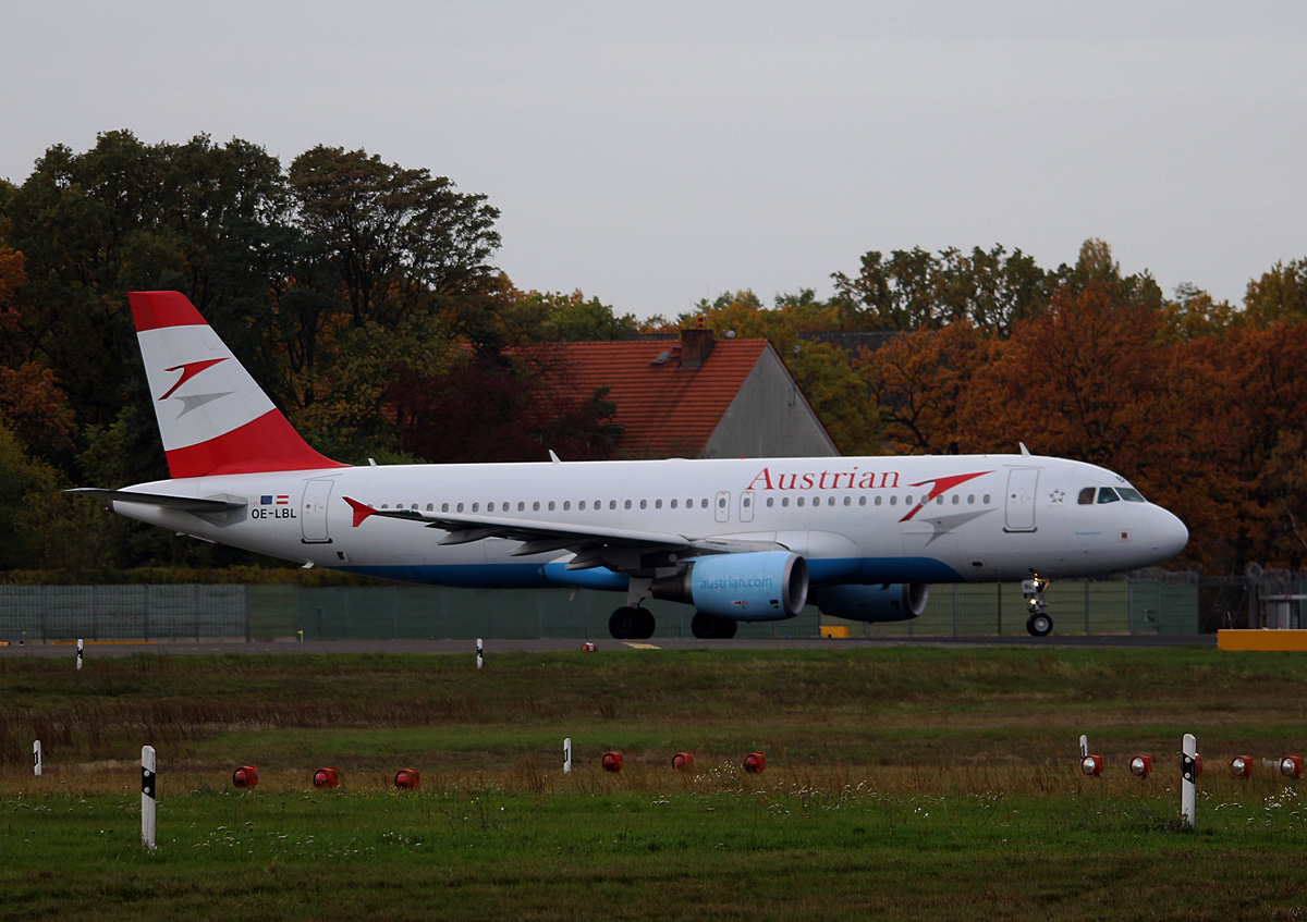 Austrian Airlines, Airbus A 320-214, OE-LBL, TXL, 29.10.2016