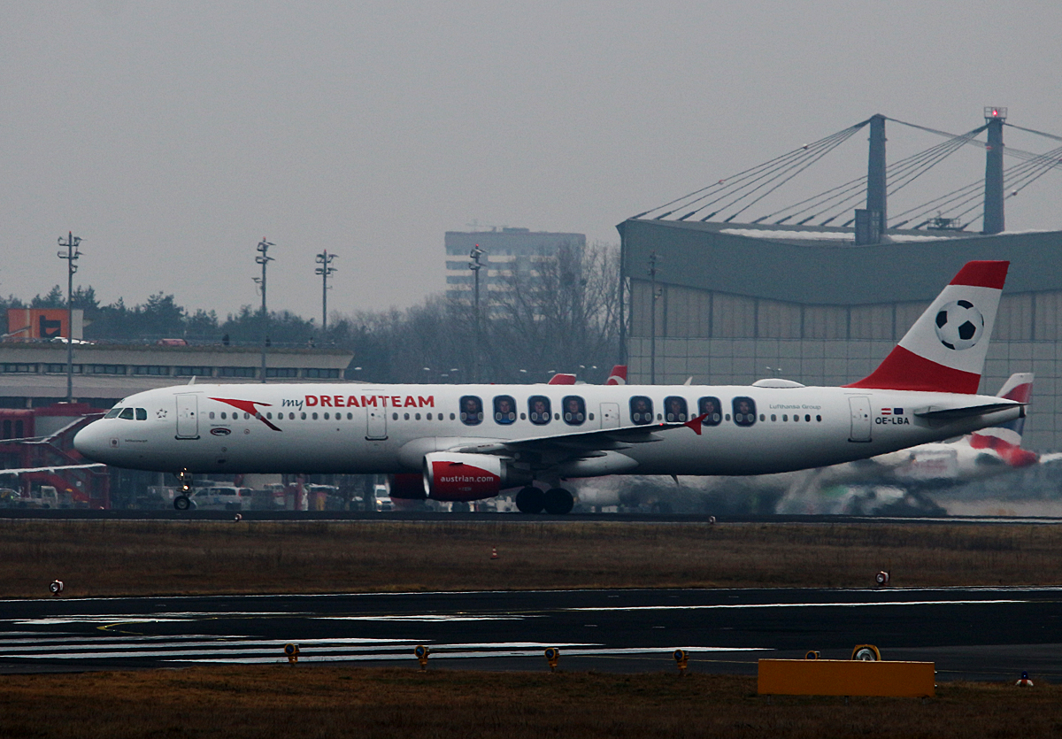 Austrian Airlines, Airbus A 321-111, OE-LBA, TXL, 08.02.2017