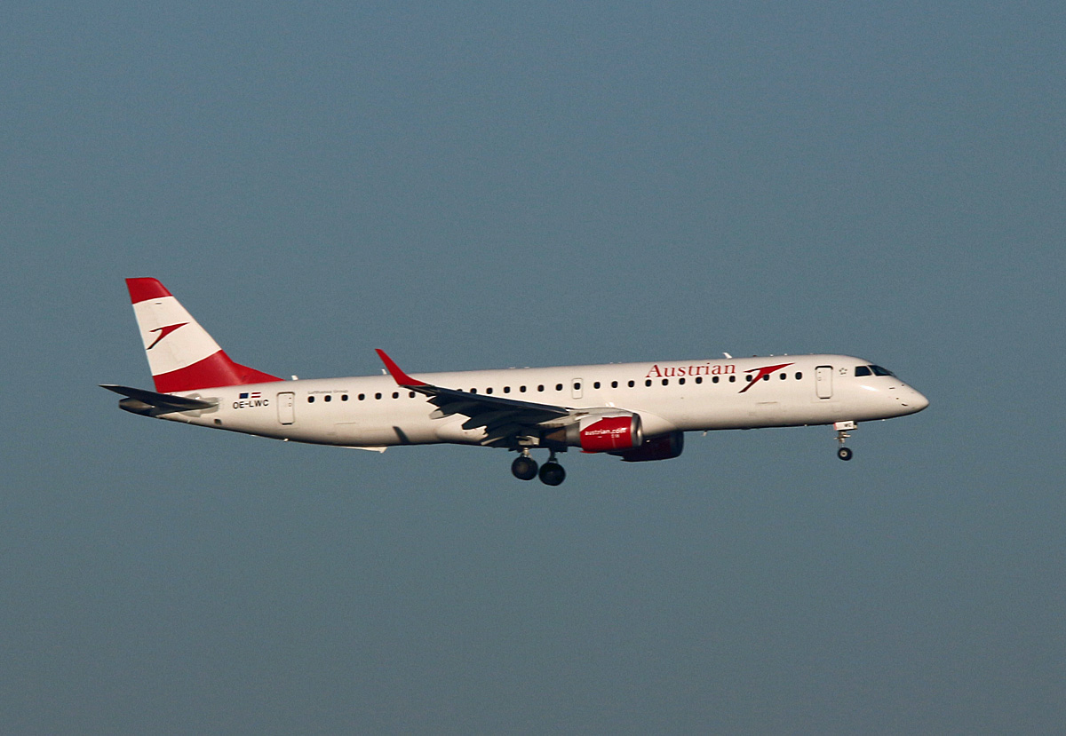 Austrian Airlines, ERJ-195-200LR, OE-LWC, BER, 19.01.2025