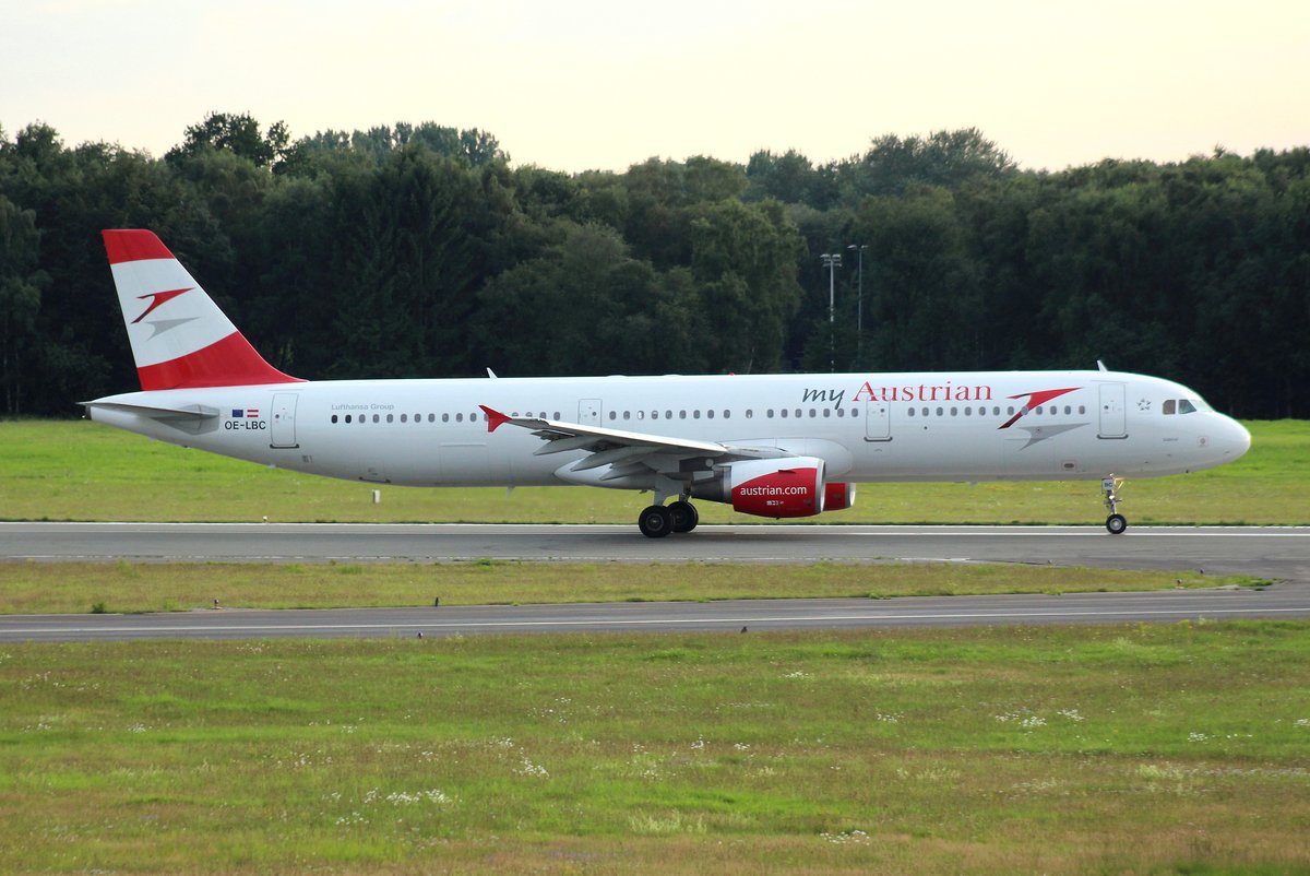 Austrian Airlines, OE-LBC, (c/n 581),Airbus A 321-111,01.08.2016, HAM-EDDH, Hamburg, Germany (my austrian livery &Name: Südtirol) 