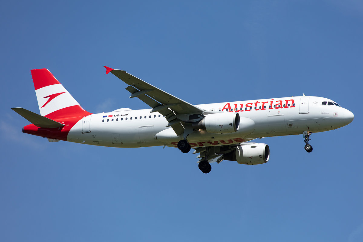 Austrian Airlines, OE-LBK, Airbus, A320-214, 13.05.2019, CDG, Paris, France



