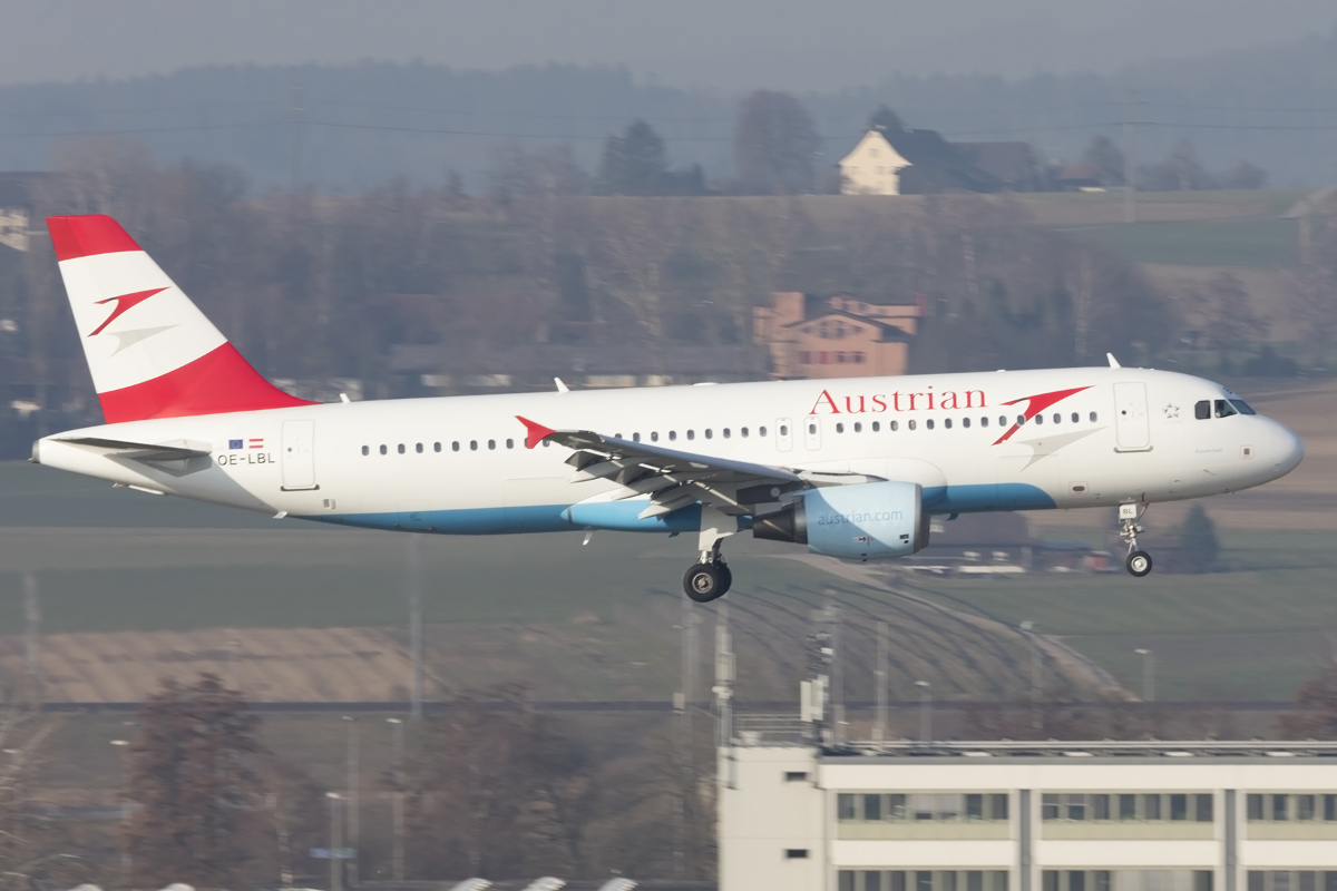 Austrian Airlines, OE-LBL, Airbus, A320-214, 19.03.2016, ZRH, Zürich, Switzenland 



