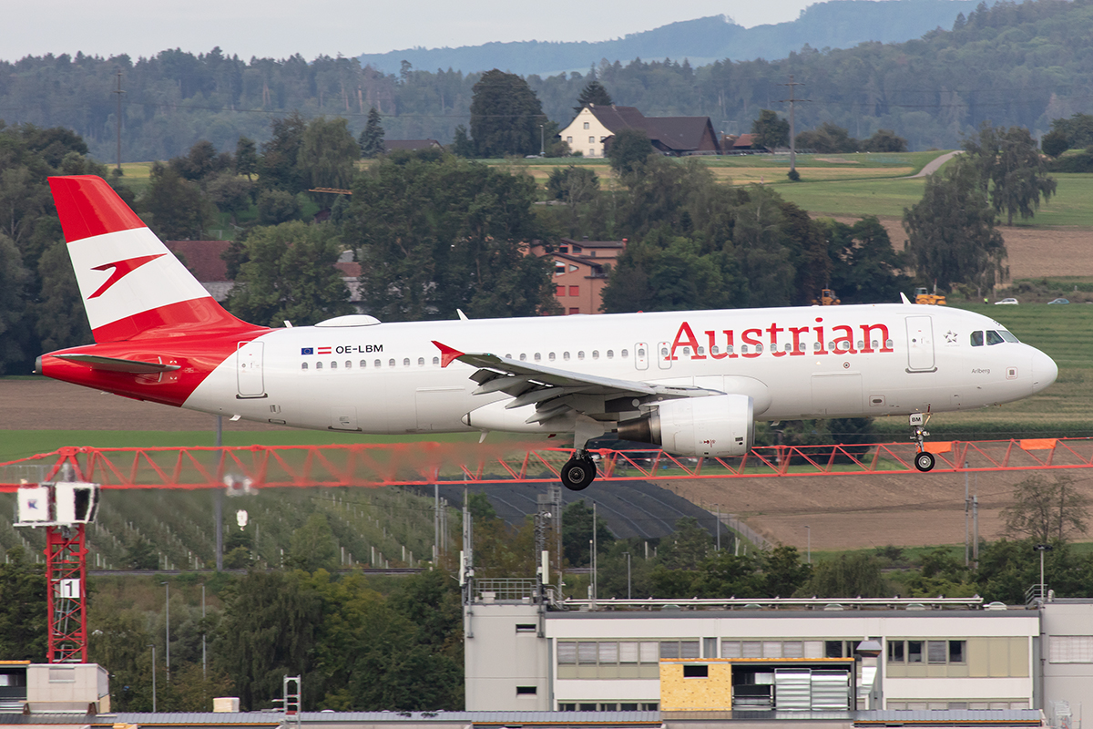 Austrian Airlines, OE-LBM, Airbus, A320-214, 17.08.2019, ZRH, Zürich, Switzerland




