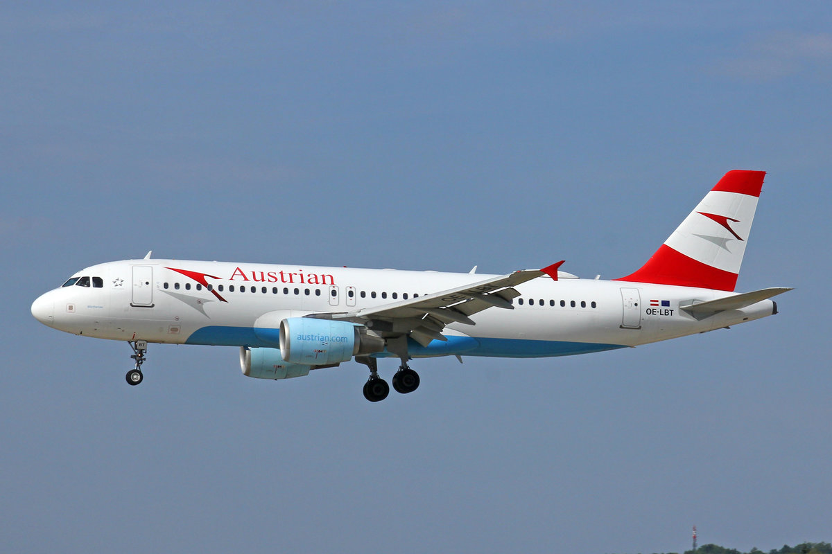 Austrian Airlines, OE-LBT, Airbus A320-214, msn: 1387,  Wörthersee , 01.August 2018, ZRH Zürich, Switzerland.