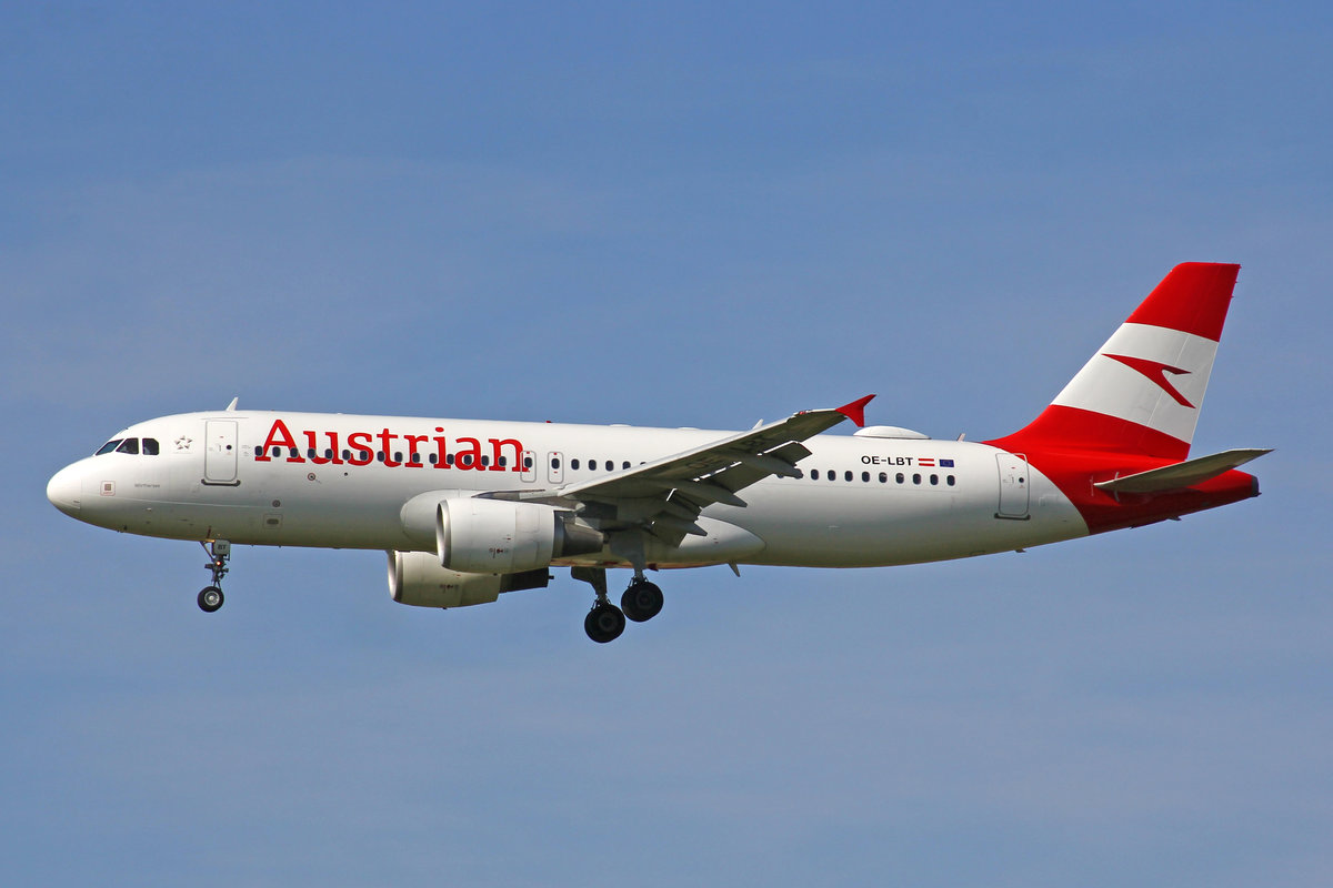 Austrian Airlines, OE-LBT, Airbus A320-214, msn: 1387,  Wörthersee , 01.August 2019, ZRH Zürich, Switzerland.