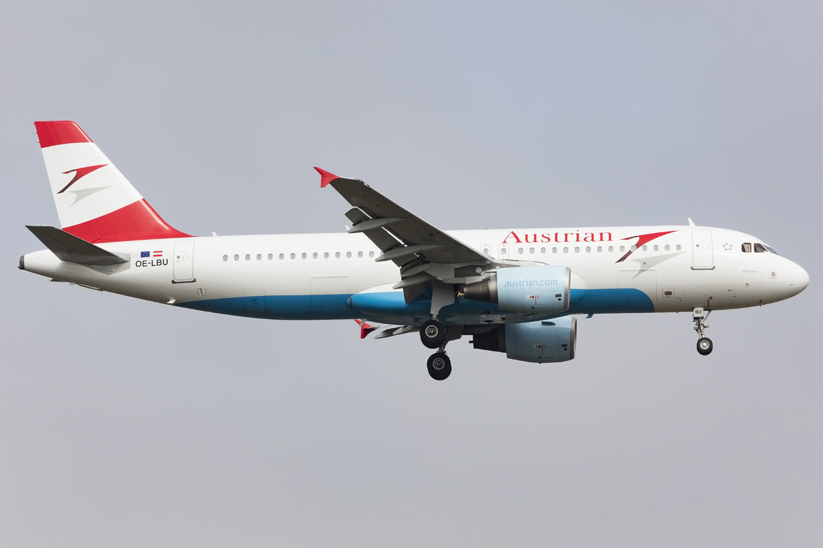 Austrian Airlines, OE-LBU, Airbus, A320-214, 02.04.2016, FRA, Frankfurt, Germany 




