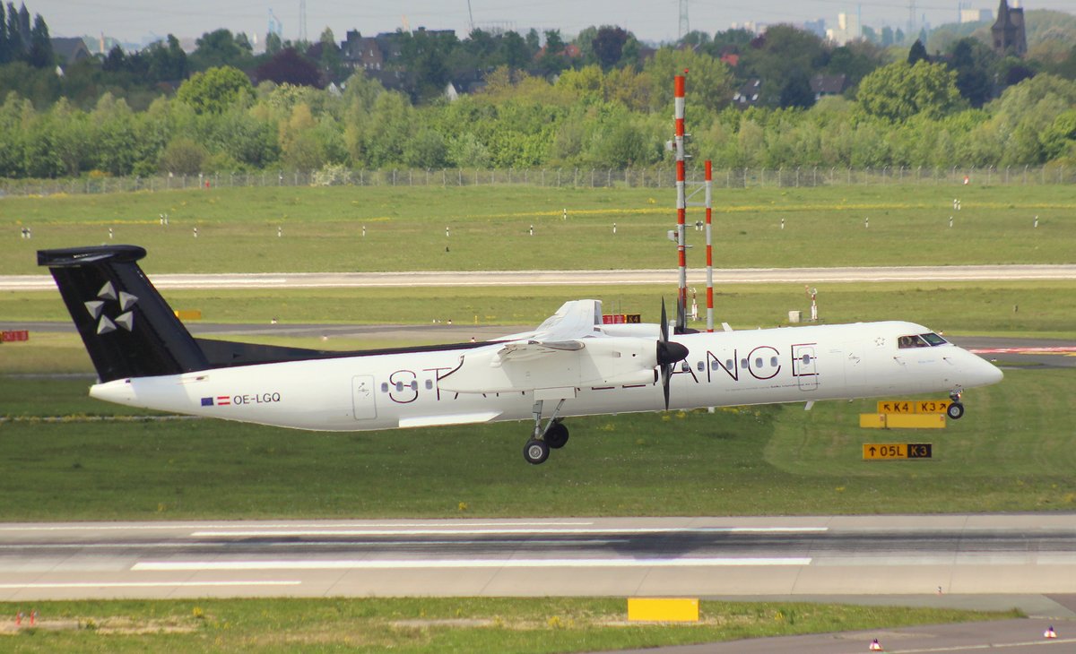 Austrian Airlines, OE-LGQ, MSN 4003, De Havilland Canada DHC8-402Q Dash 8,06.05.2017, DUS-EDDL, Düsseldorf, Germany (Star Alliance livery) 