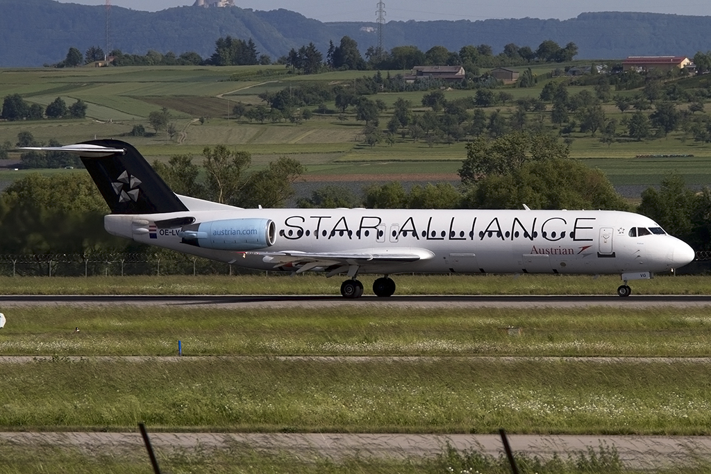 Austrian Airlines, OE-LVG, Fokker, F-100, 02.06.2015, STR, Stuttgart, Germany



