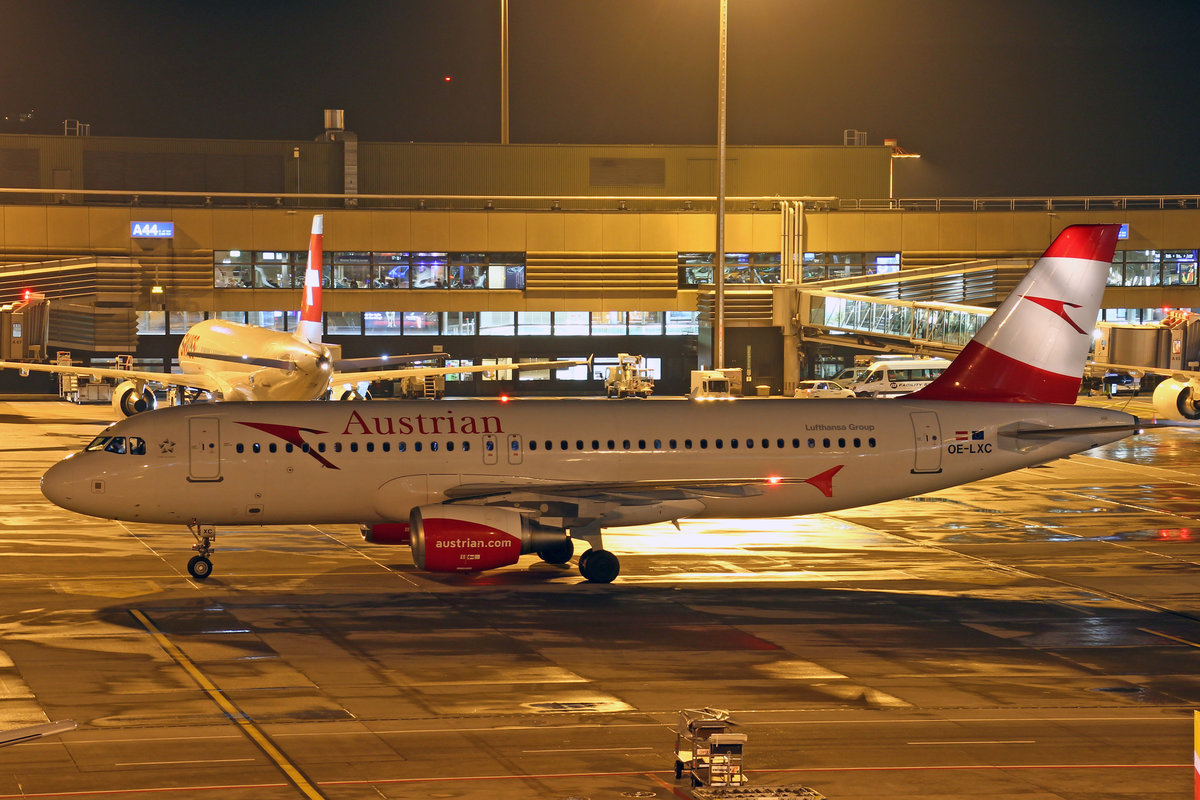 Austrian Airlines, OE-LXC, Airbus A320-216, msn: 3502, 24.Januar 2019, ZRH Zürich, Switzerland.