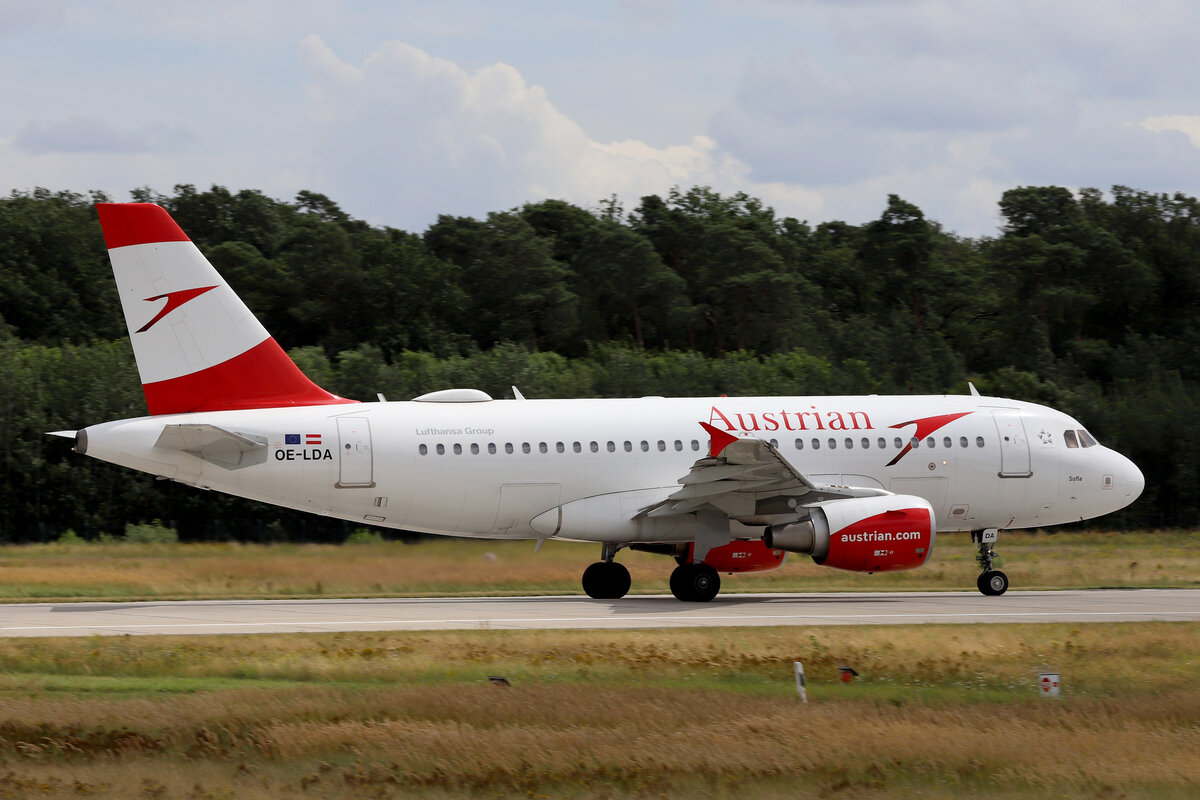 Austrian Airlines (OS-AUA), OE-LDA  Sofia , Airbus, A 319-112, 08.08.2021, EDDF-FRA, Frankfurt, Germany