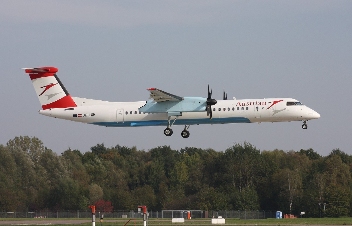 Austrian Airlines,OE-LGH,(c/n 4075),De Havilland Canada DHC-8-402Q Dash 8,05.10.2014,HAM-EDDH,Hamburg,Germany