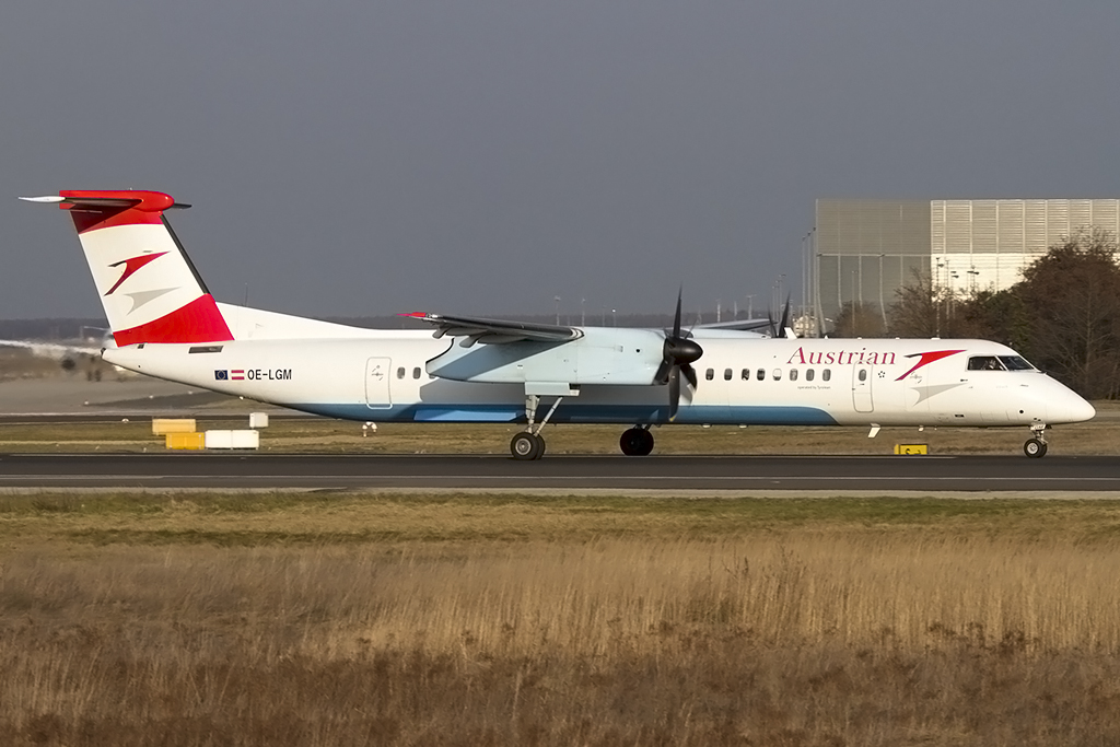Austrian Arrows, OE-LGM, deHavilland, DHC-8 Dash 8, 05.03.2014, FRA, Frankfurt, Germany 



de