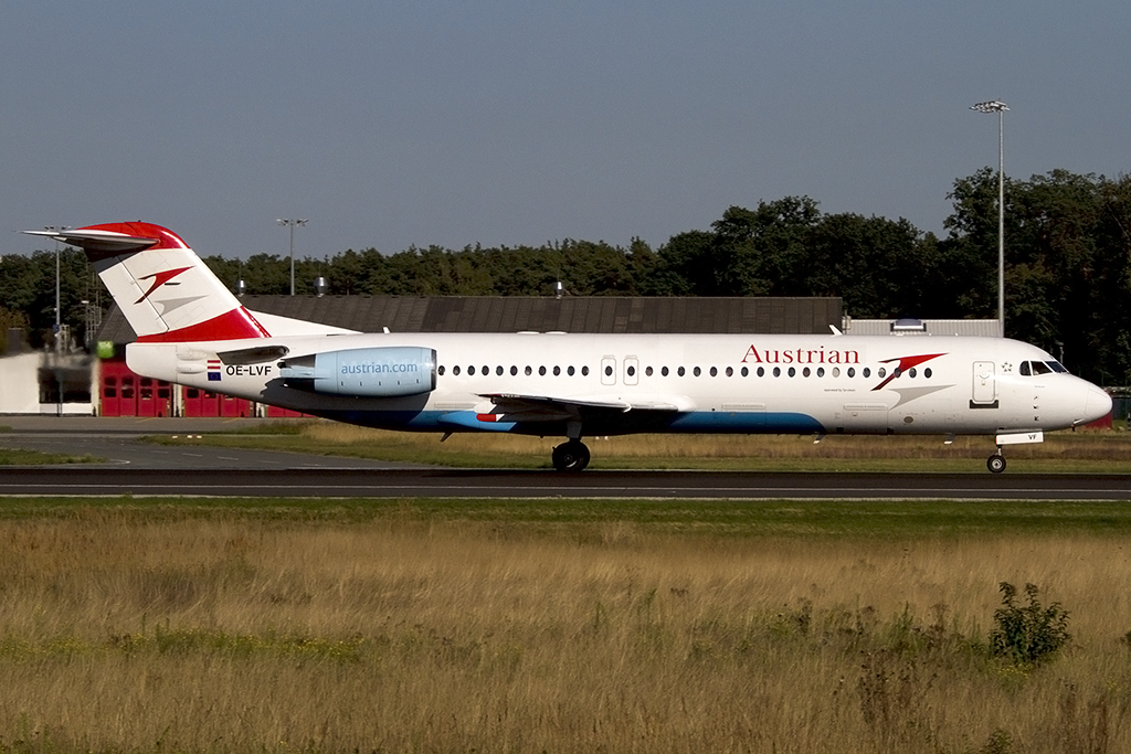 Austrian Arrows, OE-LVF, Fokker, F-100, 05.09.2013, FRA, Frankfurt, Germany 








