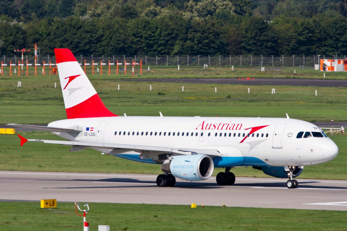 Austrian (OS-AUA), OE-LDG  Tbilis , Airbus, A 319-112, 22.08.2015, DUS-EDDL, Düsseldorf, Germany 