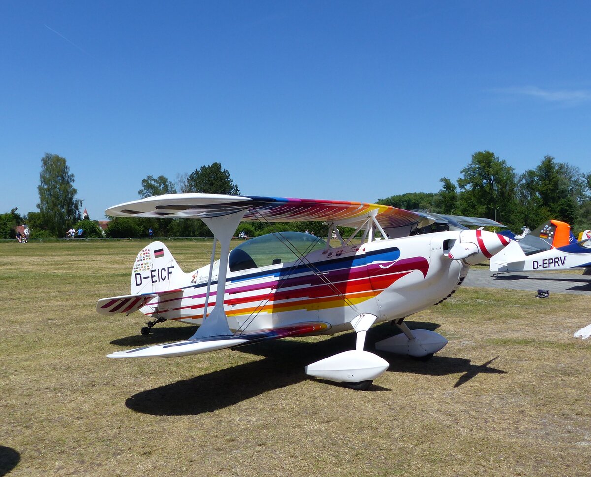 Aviat Aircraft Eagle II, D-EICF, Flugplatz Moosburg auf der Kippe (EDPI), 23.5.2026