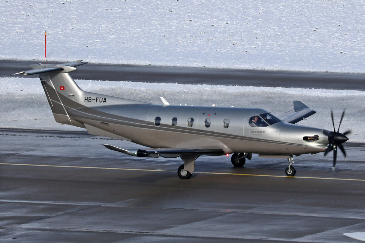 Aviathor GmbH, HB-FUA, Pilatus PC-12/47, msn: 802, 19.Januar 2024, ZRH Zürich, Switzerland.