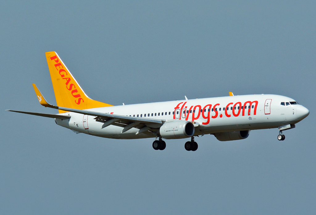 B 737-800 TC-CPG, Pagasus Airlines, final at CGN 02.08.2015