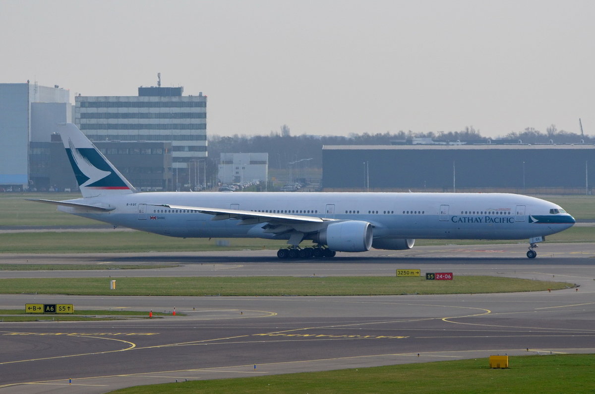 B-KQE Cathay Pacific Boeing 777-367(ER)  , AMS , 14.03.2017