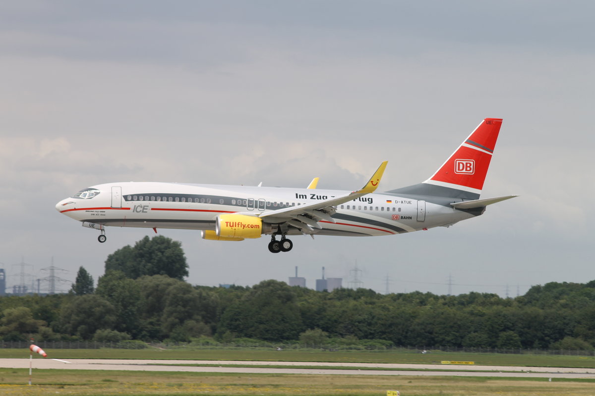 B737-800, D-ATUE, TUIfly  Deutsche Bahn ICE , Düsseldorf, 2.7.11
