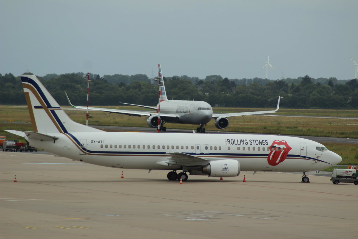 B737-800, SX-ATF, The Rolling Stones, Düsseldorf, 20.6.19