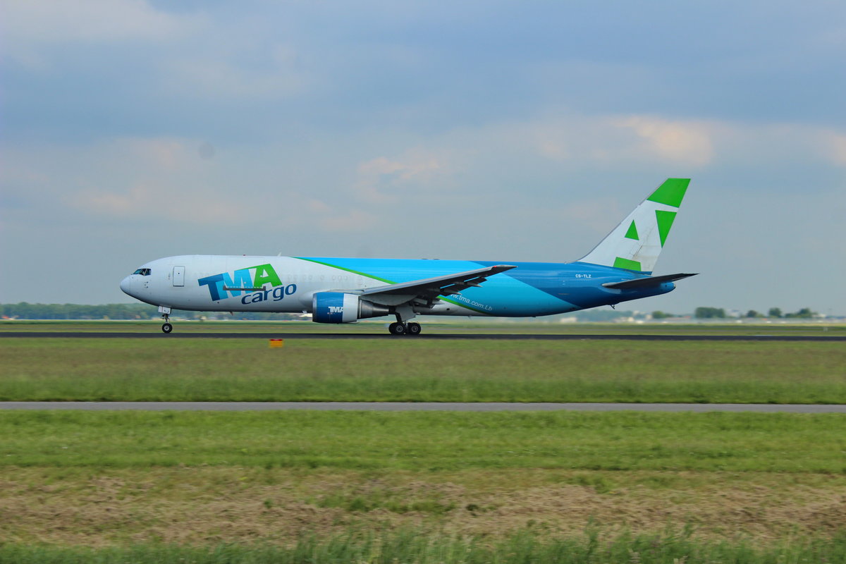 B767-300F, CS-TLZ, TMA Cargo, Amsterdam, 1.6.14