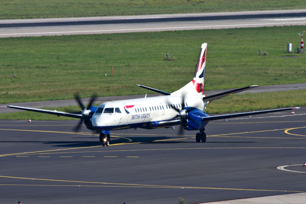 BA City Flyer (CI-CFE), G-CDEB, Saab, 2000, 22.08.2015, DUS-EDDL, Düsseldorf, Germany 