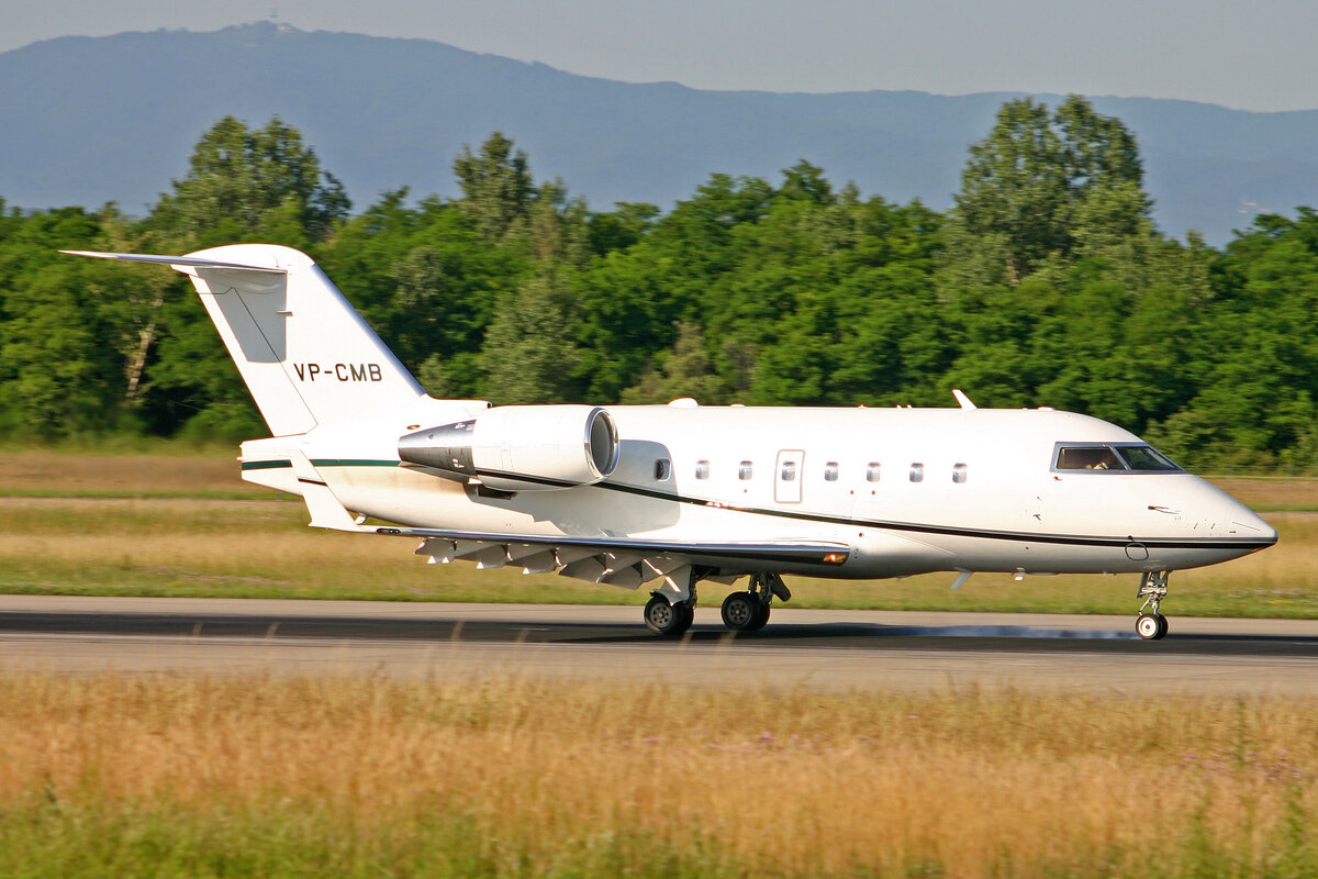 Baltic Jet Aircompany Ltd, VP-CMB, Bombardier Challenger 604, msn: 5618, 21.Juni 2008, BSL Basel - Mühlhausen, Switzerland.