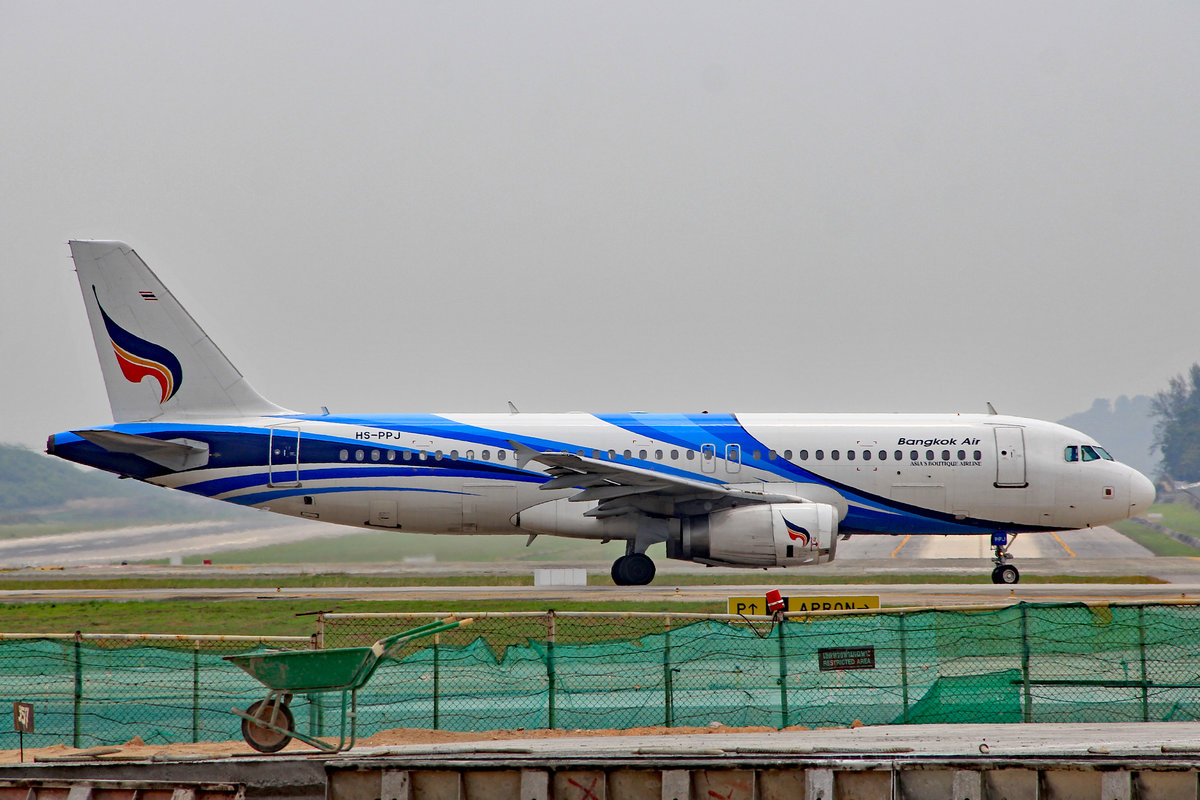Bangkok Airways, HS-PPJ, Airbus A320-232, msn: 2366, 10.April 2014, HKT Phuket, Thailand.