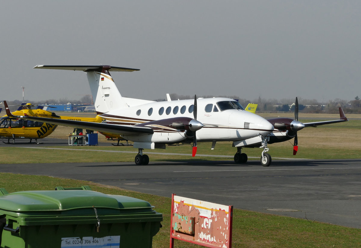 Beech 200 GT Super King Air, D-ILAH in EDKB - 13.03.2017