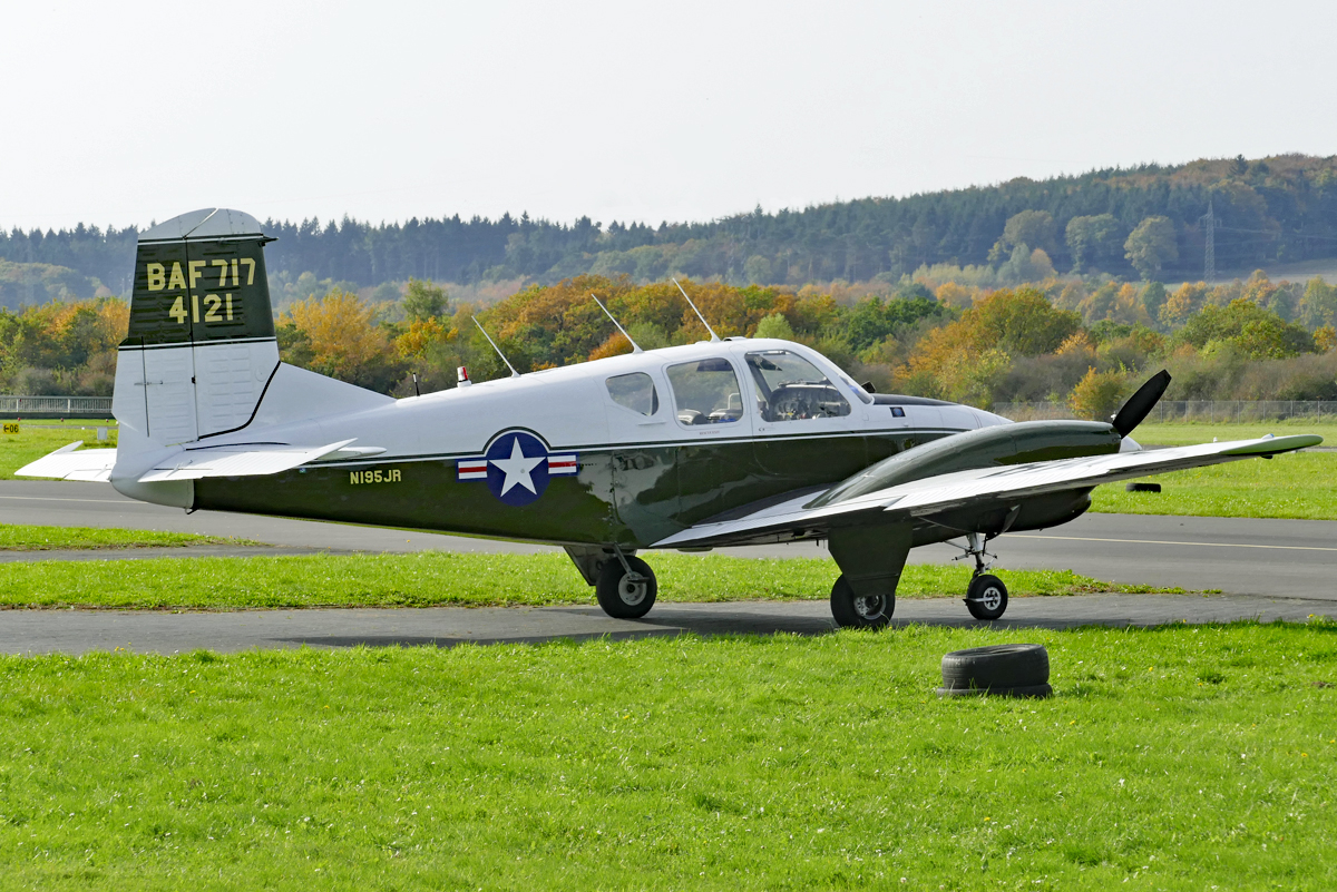 Beech 95 Travel Air, N1951R, in EDRK - 16.10.2017