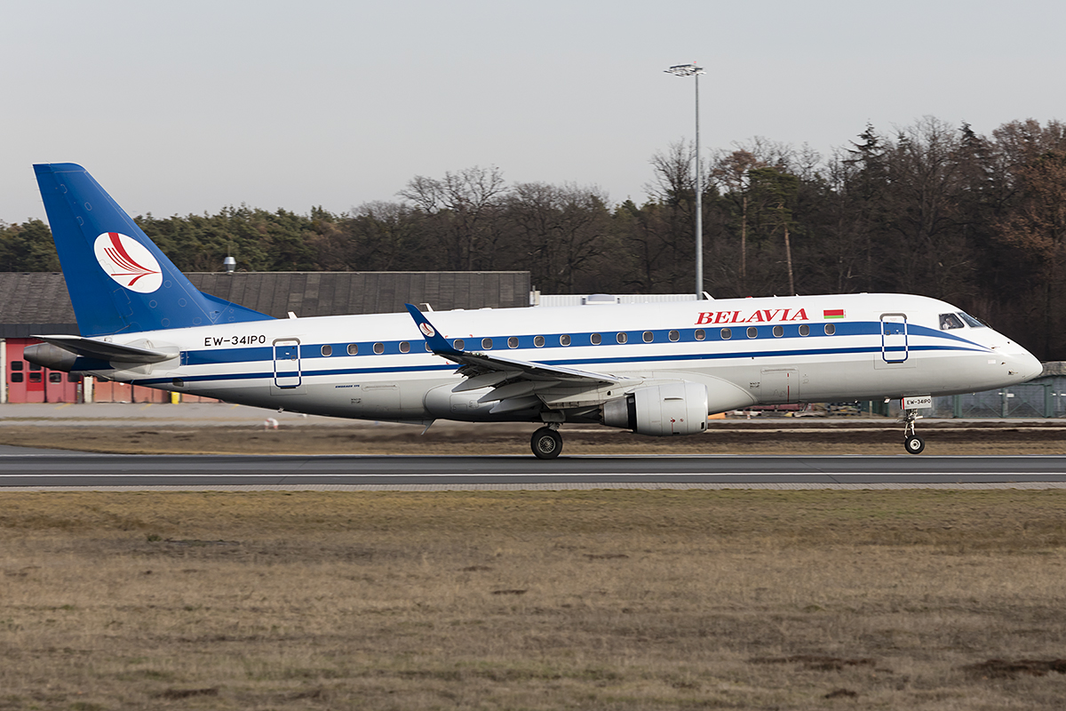 Belavia, EW-341PO, Embraer, 175LR, 13.02.2019, FRA, Frankfurt, Germany 




