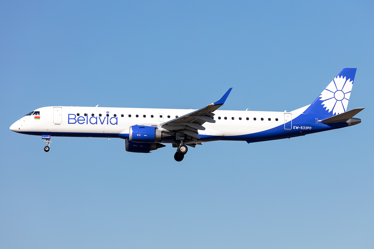 Belavia, EW-533PO, Embraer, 195, 21.02.2021, FRA, Frankfurt, Germany