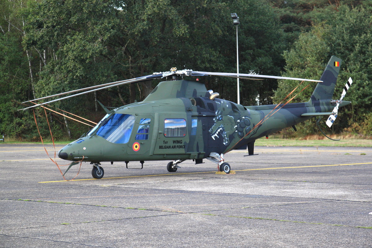 Belgian Air Force, Agusta A109BA Demo. Belgian Air Force Days, 07.09.2018, Kleine Brogel Airbase. 