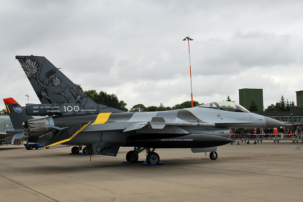 Belgium Air Force, F-16AM, FA-132,  35 Jahre AWACS, Geilenkirchen, 02.07.2017